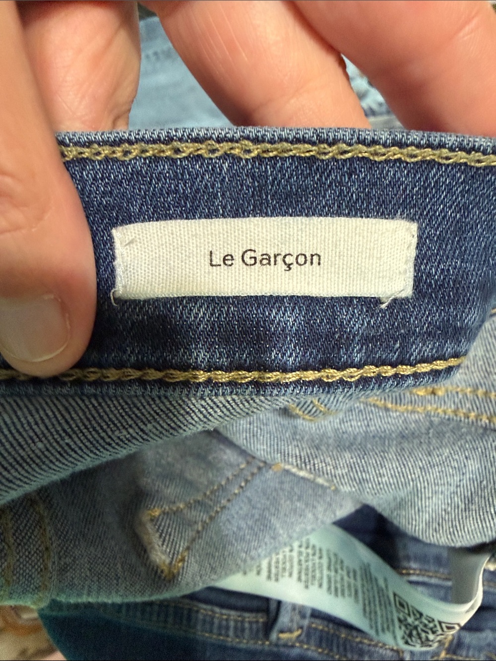 Frame Le Garçon Denim Skinny Jeans Medium Blue Wash Like New Women’s Size 10 - Picture 3 of 6